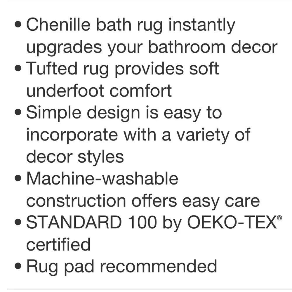 ROOM ESSENTIALS NWT everyday chenille bath rug -pink -20x32